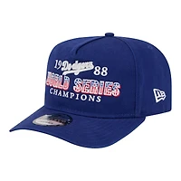 Casquette snapback New Era Royal Los Angeles Dodgers 1988 World Series Champions Throwback 9FIFTY pour homme