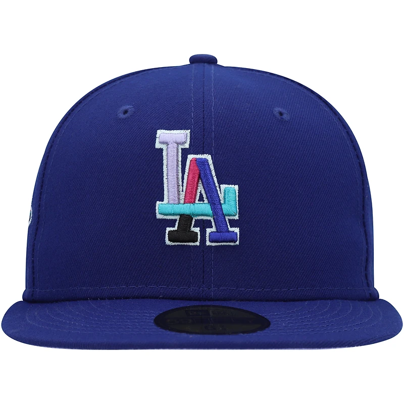 Men's New Era Royal Los Angeles Dodgers 1988 World Series Polar Lights 59FIFTY Fitted Hat