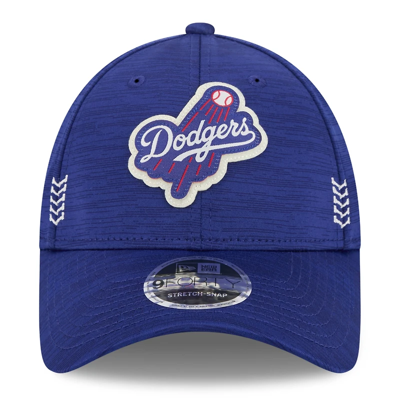 Casquette réglable New Era Royal Los Angeles Dodgers 2024 Clubhouse 9FORTY pour homme