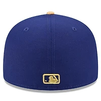 Casquette ajustée 59FIFTY pour homme New Era Royal Los Angeles Dodgers 2025 Gold Collection