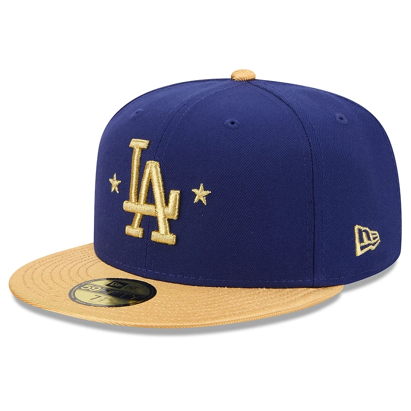 Casquette ajustée New Era Royal Los Angeles Dodgers Collection Or 2026 pour homme