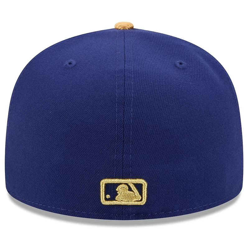 Casquette ajustée New Era Royal Los Angeles Dodgers Collection Or 2026 pour homme