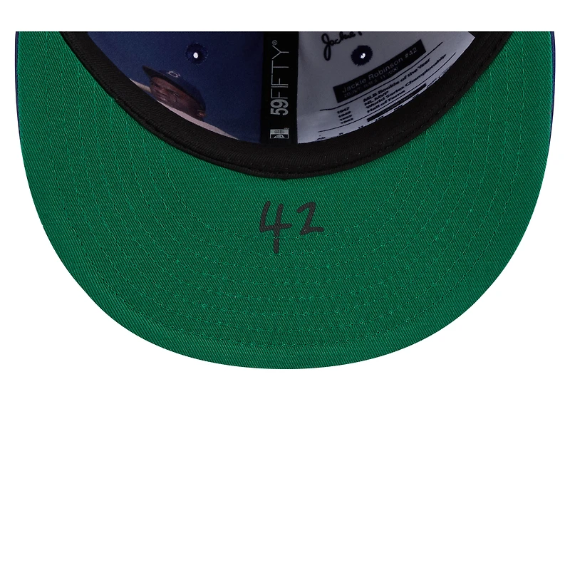 Casquette ajustée New Era Royal Los Angeles Dodgers 2026 Jackie Robinson Day 59FIFTY pour homme