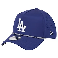 Casquette New Era Royal Los Angeles Dodgers 39THIRTY A-Frame perforée et flexible pour homme