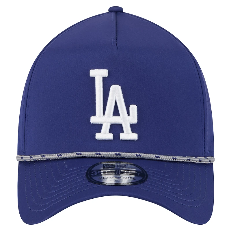 Casquette New Era Royal Los Angeles Dodgers 39THIRTY A-Frame perforée et flexible pour homme