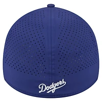 Casquette New Era Royal Los Angeles Dodgers 39THIRTY A-Frame perforée et flexible pour homme