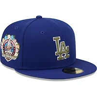 Men's New Era Royal Los Angeles Dodgers 60th Anniversary Spring Training Botanical 59FIFTY Fitted Hat