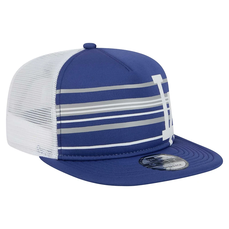 Casquette snapback A-Frame Trucker 9FIFTY Royal Los Angeles Dodgers de New Era pour homme