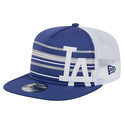Men's New Era Royal Los Angeles Dodgers 9FIFTY A-Frame Trucker Snapback Hat