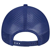 Casquette ajustable New Era Royal Los Angeles Dodgers 9FORTY A-Frame Trucker pour homme