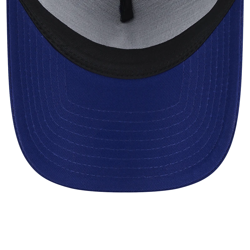 Casquette ajustable New Era Royal Los Angeles Dodgers 9FORTY A-Frame Trucker pour homme