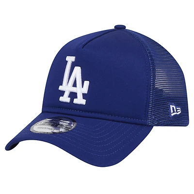 Casquette ajustable New Era Royal Los Angeles Dodgers 9FORTY A-Frame Trucker pour homme