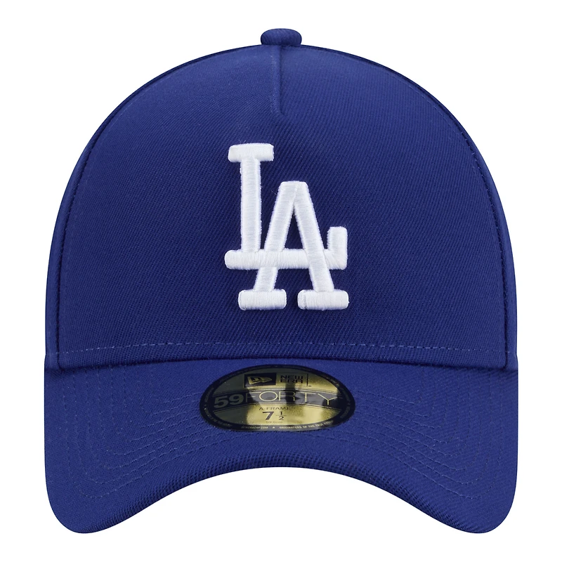 Men's New Era Royal Los Angeles Dodgers A-Frame 59FORTY Fitted Hat
