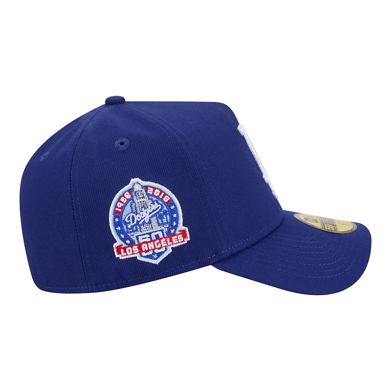 Casquette ajustée New Era Royal Los Angeles Dodgers A-Frame 59FORTY pour homme