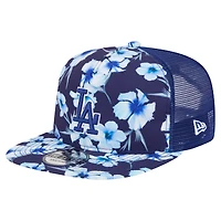 Men's New Era Royal Los Angeles Dodgers Adventure Pattern Golfer Trucker Snapback Hat