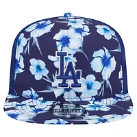 Men's New Era Royal Los Angeles Dodgers Adventure Pattern Golfer Trucker Snapback Hat