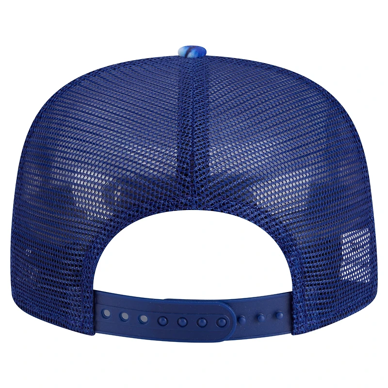 Men's New Era Royal Los Angeles Dodgers Adventure Pattern Golfer Trucker Snapback Hat