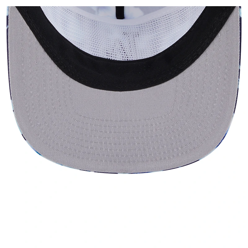 Men's New Era Royal Los Angeles Dodgers Adventure Pattern Golfer Trucker Snapback Hat