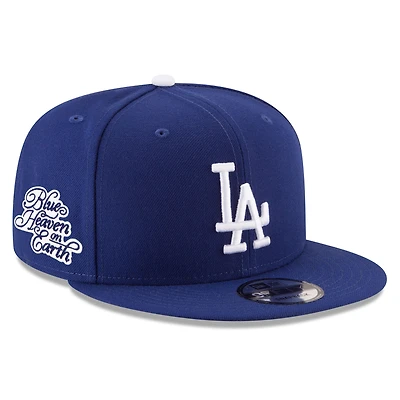 Men's New Era Royal Los Angeles Dodgers Blue Heaven On Earth Marquee Patch 9FIFTY Snapback Hat