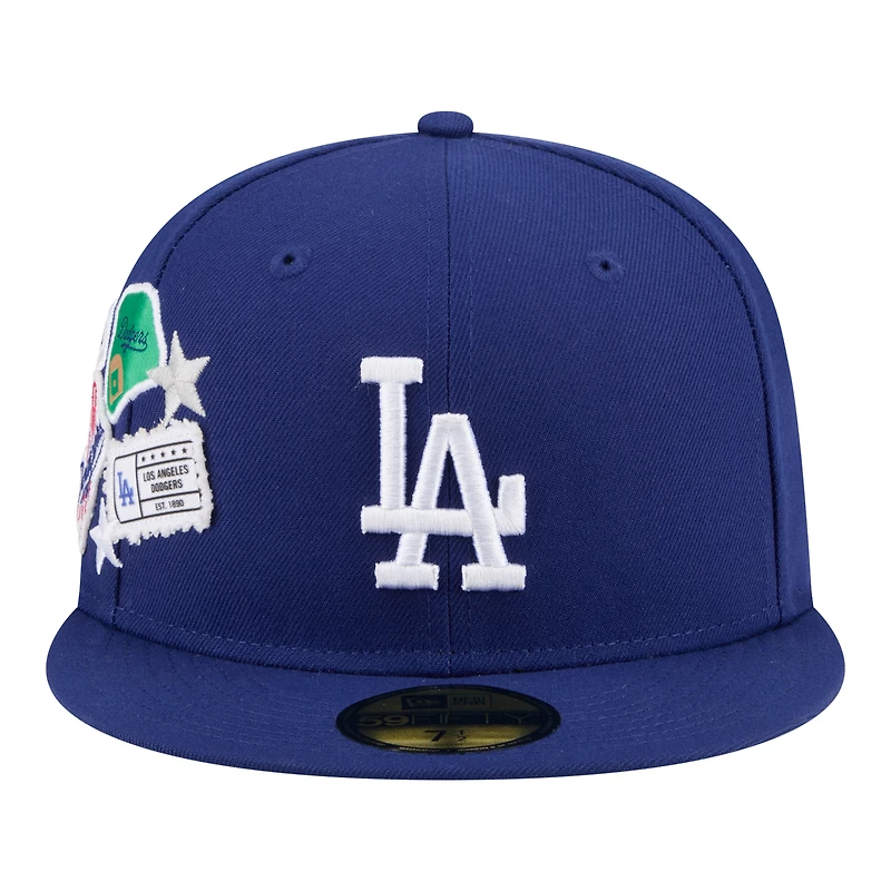 Men's New Era  Royal Los Angeles Dodgers City Patch 59FIFTY Fitted Hat