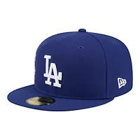 Casquette ajustée New Era Royal Los Angeles Dodgers City Patch 59FIFTY pour homme
