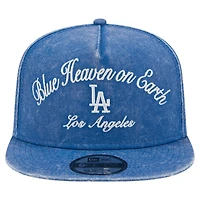 Casquette snapback New Era Royal Los Angeles Dodgers City Slogan A-Frame 9FIFTY pour homme