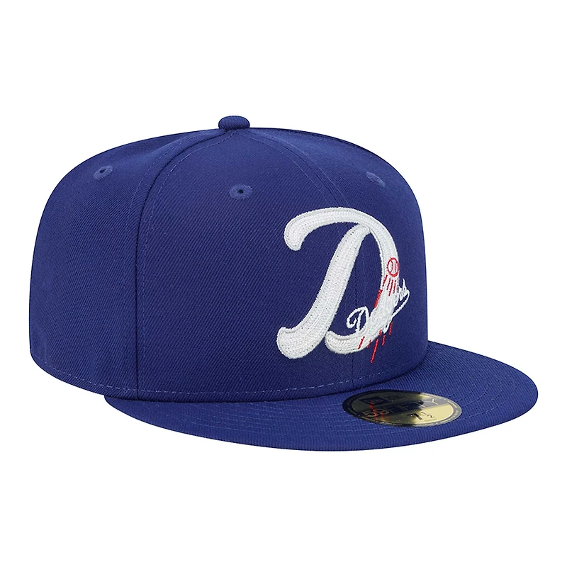 Men's New Era Royal Los Angeles Dodgers  Duo Logo 2.0 59FIFTY Fitted Hat