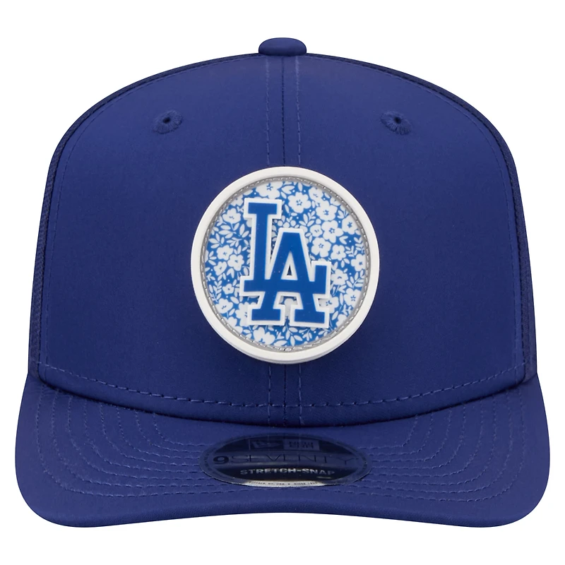 Men's New Era Royal Los Angeles Dodgers Floral Patch 9SEVENTY Adjustable Hat
