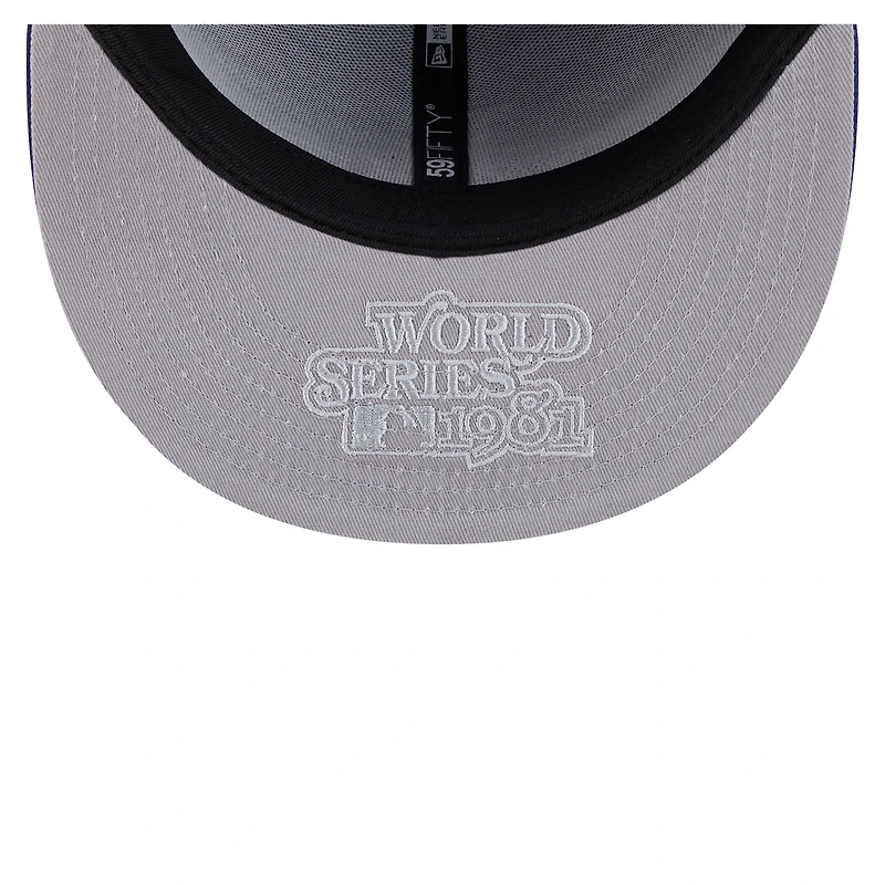 Men's New Era  Royal Los Angeles Dodgers Hidden Hit 59FIFTY Fitted Hat