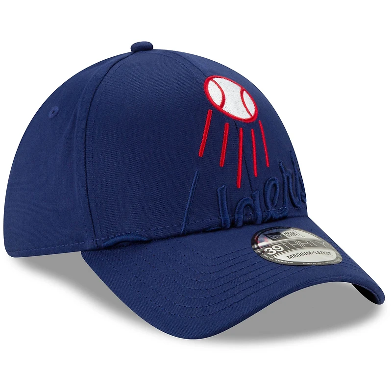 Men's New Era Royal Los Angeles Dodgers Logo Elements 39THIRTY Flex Hat