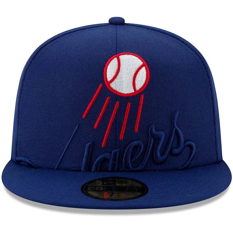Men's New Era Royal Los Angeles Dodgers Logo Elements 59FIFTY Fitted Hat