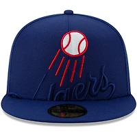 Men's New Era Royal Los Angeles Dodgers Logo Elements 59FIFTY Fitted Hat
