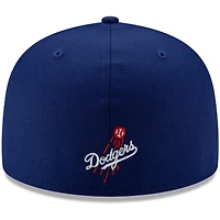 Men's New Era Royal Los Angeles Dodgers Logo Elements 59FIFTY Fitted Hat