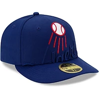 Men's New Era Royal Los Angeles Dodgers Logo Elements Low Profile 59FIFTY Fitted Hat