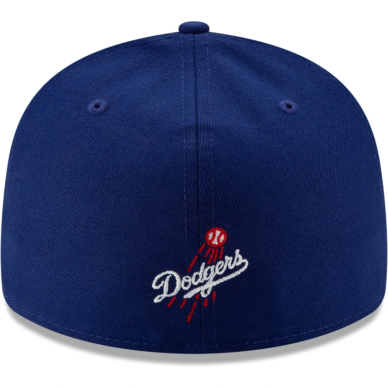 Men's New Era Royal Los Angeles Dodgers Logo Elements Low Profile 59FIFTY Fitted Hat