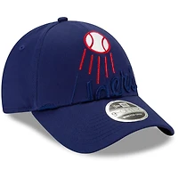 Men's New Era Royal Los Angeles Dodgers Logo Elements Stretch Snapback 9FORTY Adjustable Hat