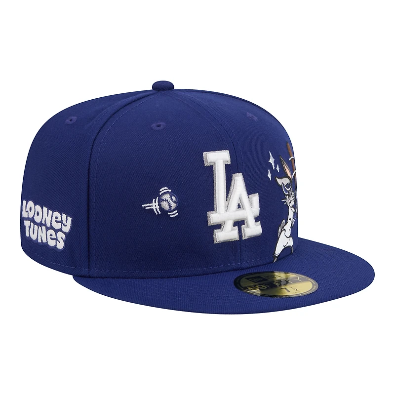 Casquette ajustée New Era Royal Los Angeles Dodgers Looney Tunes Bugs Bunny 59FIFTY pour homme