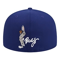 Men's New Era Royal Los Angeles Dodgers Looney Tunes Bugs Bunny 59FIFTY Fitted Hat