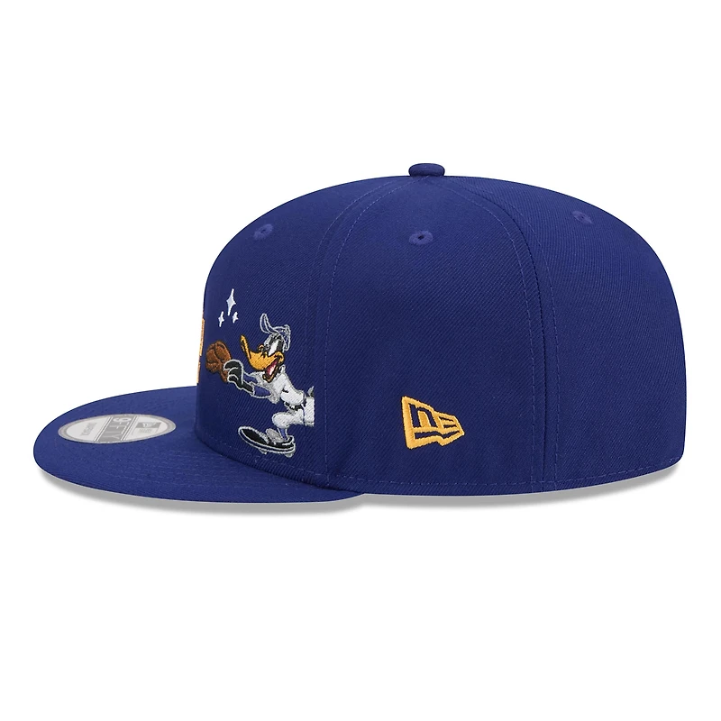 Men's New Era Royal Los Angeles Dodgers Looney Tunes Daffy Duck 9FIFTY Snapback Hat