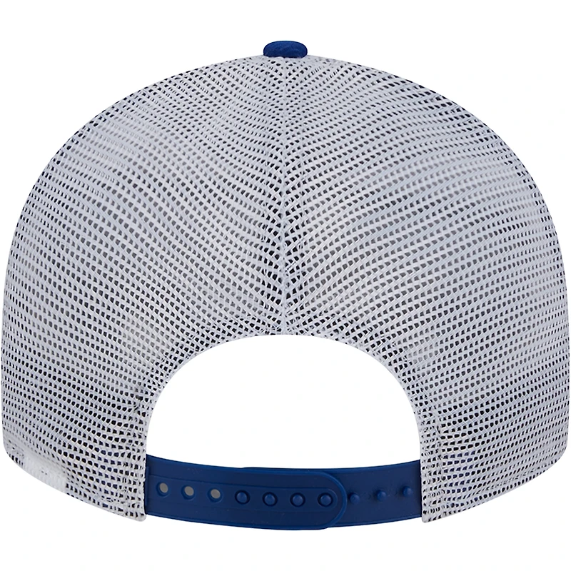 Men's New Era Royal Los Angeles Dodgers LP Circle Trucker 9FIFTY Adjustable Hat
