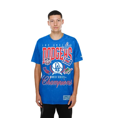 Men's New Era Royal Los Angeles Dodgers Mineral Wash T-Shirt