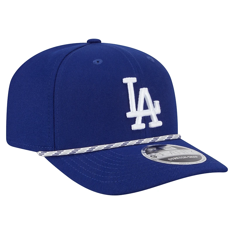 Casquette extensible à boutons-pression New Era Royal Los Angeles Dodgers Multi-Rope 9SEVENTY pour homme