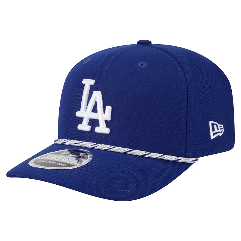 Casquette extensible à boutons-pression New Era Royal Los Angeles Dodgers Multi-Rope 9SEVENTY pour homme