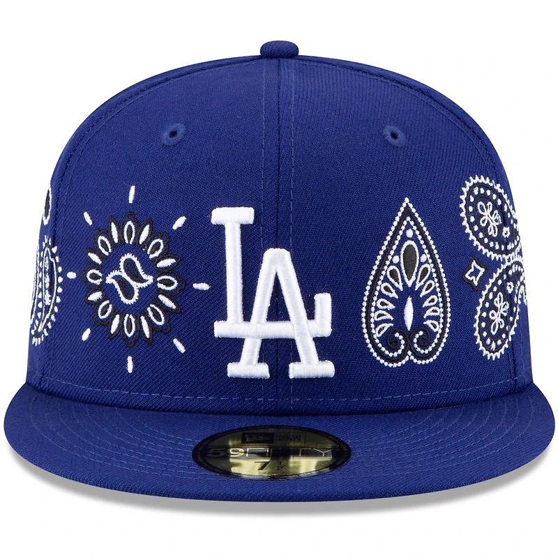 Casquette ajustée 59FIFTY Royal Los Angeles Dodgers Paisley Elements New Era pour homme