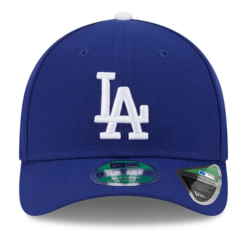Casquette ajustable New Era Royal Los Angeles Dodgers Player Replica 9FORTY pour homme