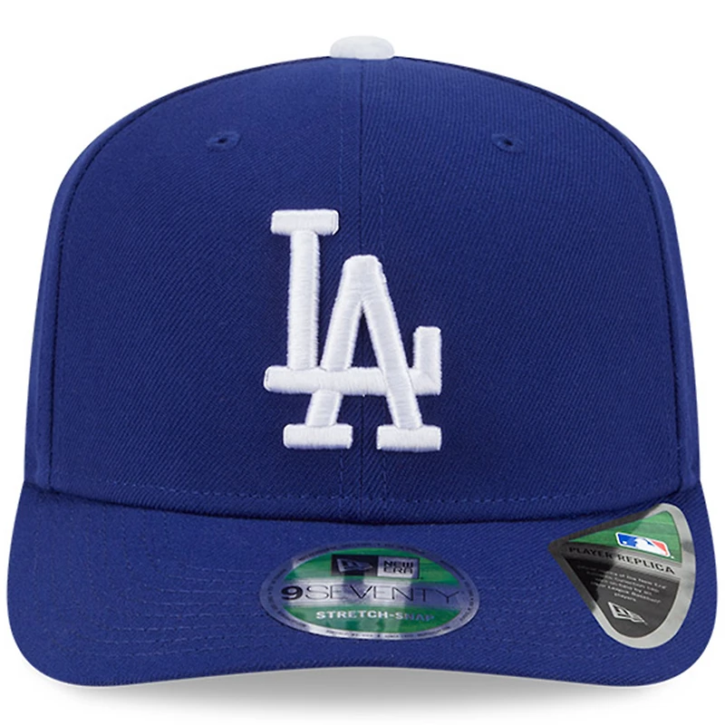 Casquette ajustable New Era Royal Los Angeles Dodgers Player Replica 9SEVENTY pour homme