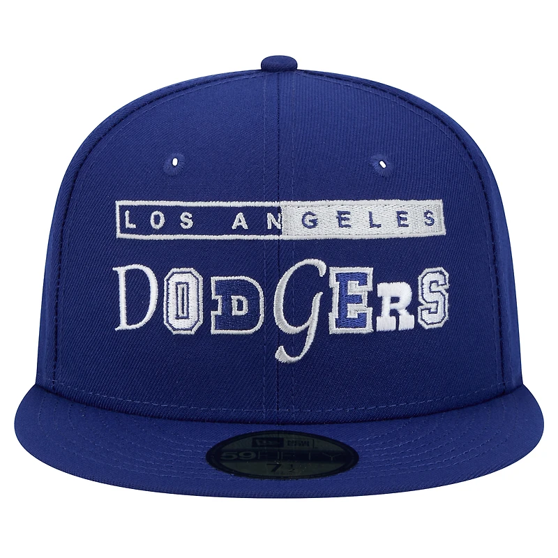 Men's New Era Royal Los Angeles Dodgers Ransom 59FIFTY Fitted Hat