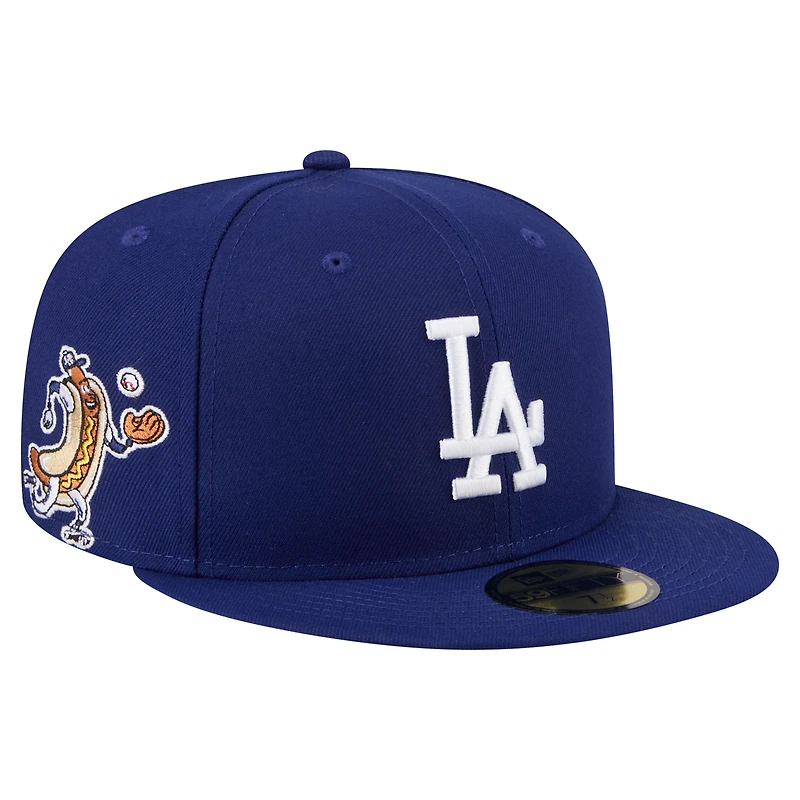 Men's New Era Royal Los Angeles Dodgers Run Mascot 59FIFTY Fitted Hat