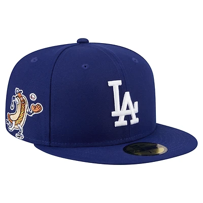 Men's New Era Royal Los Angeles Dodgers Run Mascot 59FIFTY Fitted Hat