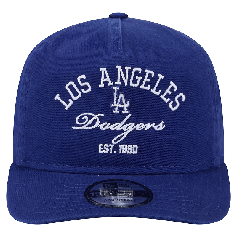 Men's New Era Royal Los Angeles Dodgers Stacked 19TWENTY Adjustable Hat